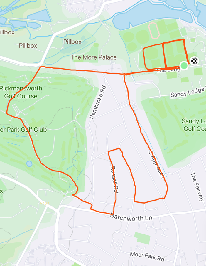 moor park running route